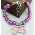 novo design colar de joias colar de pérolas acessórios para animais de estimação